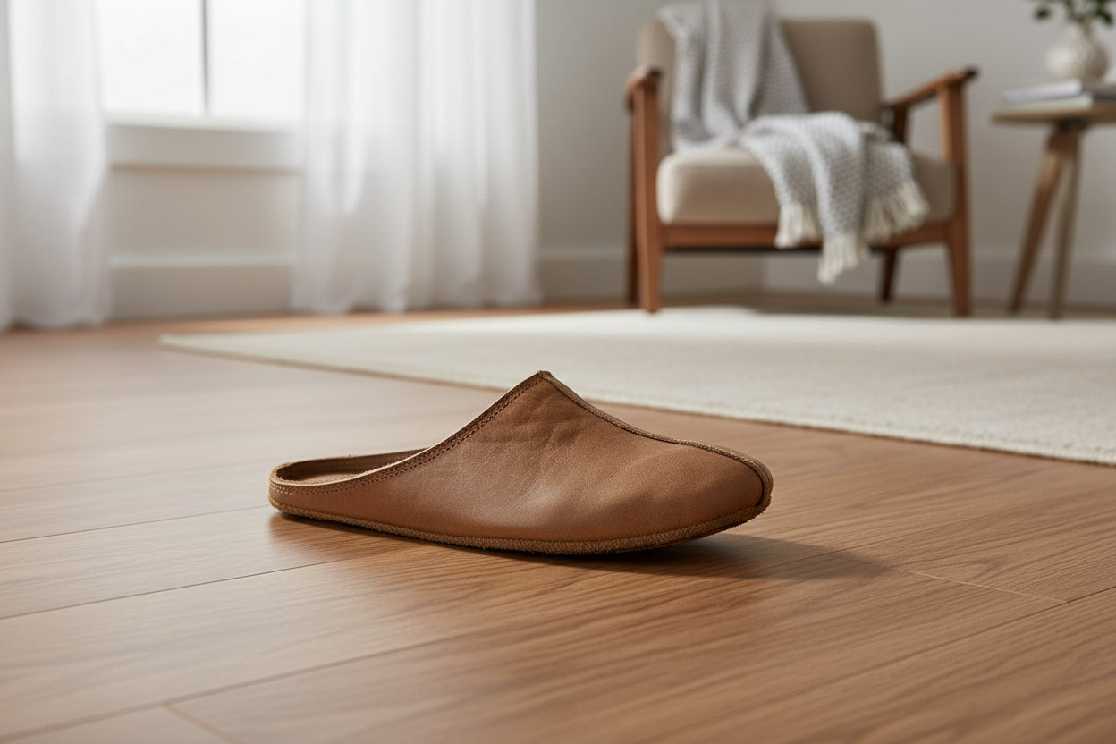 Pantuflas unisex Sulbi recicladas - Marrón