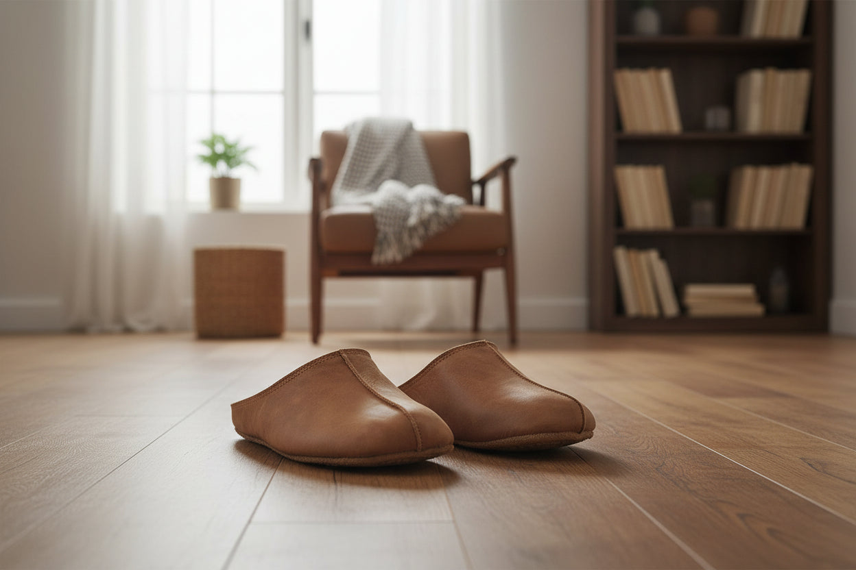 Pantuflas unisex Sulbi recicladas - Marrón