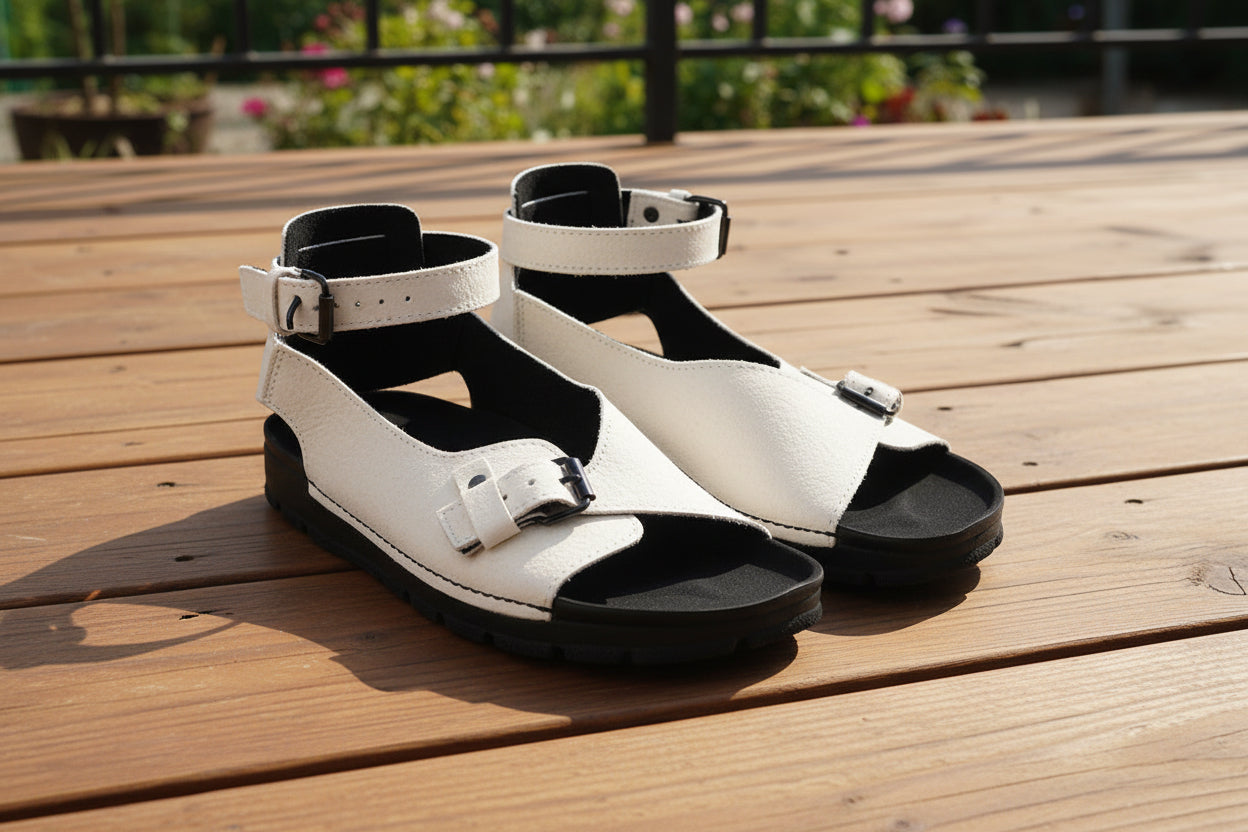 TOKU Atenas Sandalias Veganas - Blanco