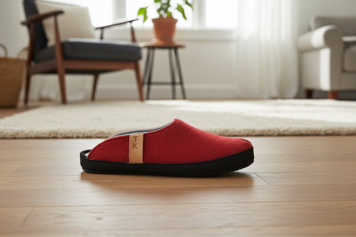 Pantuflas TOKU Bruselas - Rojo