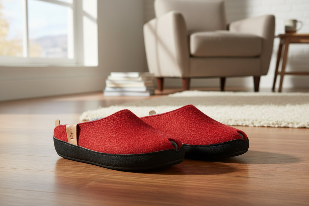 Pantuflas TOKU Bruselas - Rojo