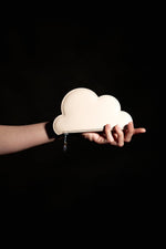 Leather Cloud Purse - Beige