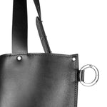 Large Handbag Adele - Genuine Black Leather