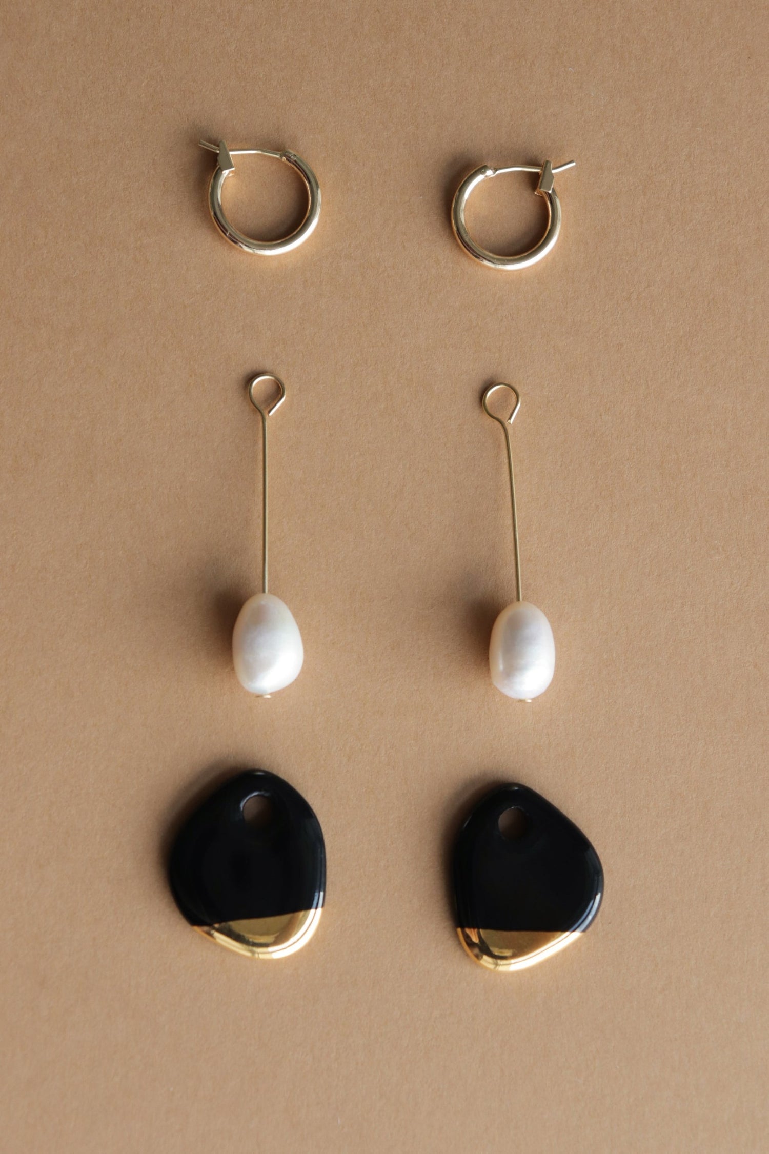 Arp Pearl And Porcelain Earrings - White