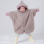 Car Poncho For Kids - Lamb Pink