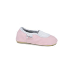 Classic Leather Slippers with Elastic for Kids - Pink