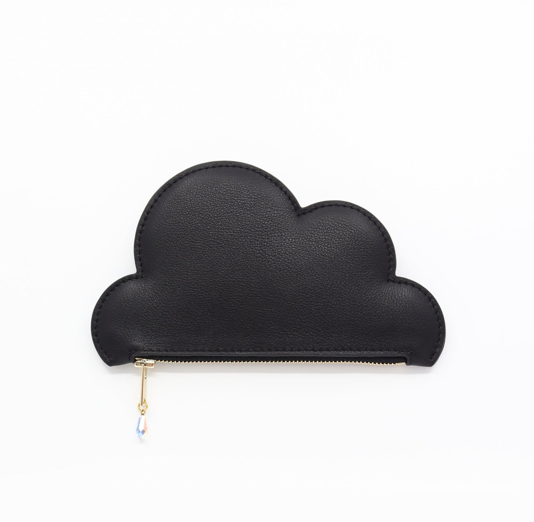 Leather Cloud Purse - Black