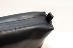Leather Cosmetic Bag, Black - Large
