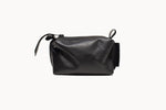 Leather Cosmetic Bag, Black - Small