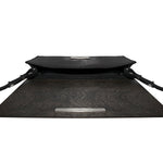 Small Glossy Wood Clutch