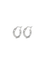 Ella Hoops Earrings - Silver