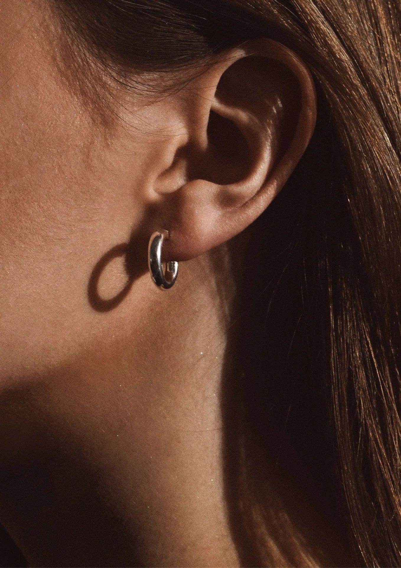 Ella Hoops Earrings - Silver