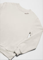 Embroidered Collar Organic Cotton Sweatshirt "Isoäiti" (FI)