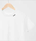 Embroidered Collar Organic Cotton T-shirt "Mom"