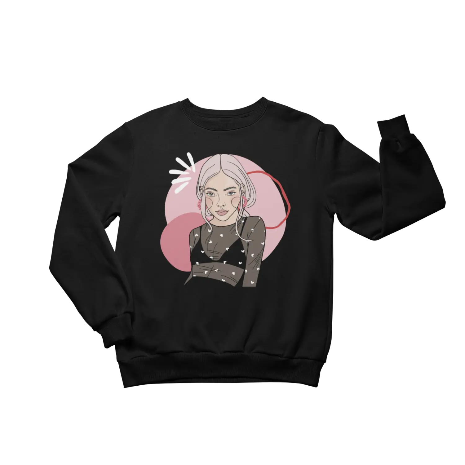 Unisex Crewneck Sweatshirt with Illustration - Cozy Cupid