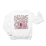 Unisex Crewneck Sweatshirt with Illustration - Hello Sweet Girl