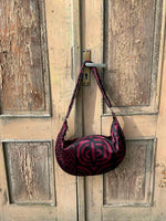Hobo Bag - Burgundy Pattern