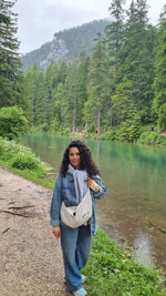 Hobo Bag Heart - White