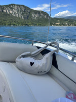 Hobo Bag Heart - White