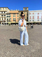 Hobo Bag Heart - White