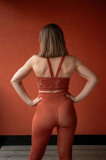 Sports Bra 'Wildflowers' Brown