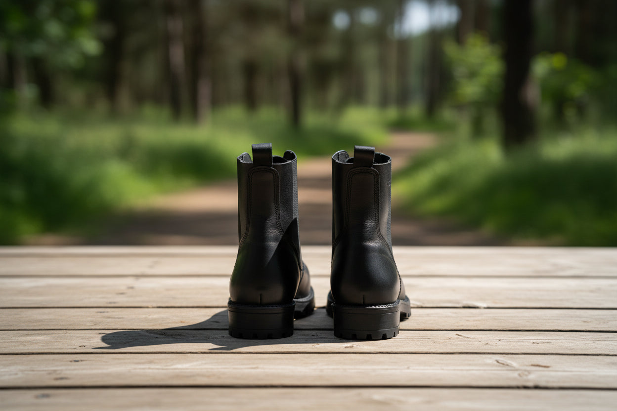 517 aka Aviator Boots - Black