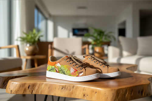 Mangará Women's Sneakers Embroidery Suede