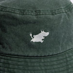 Moomin Classics Washed Denim Bucket Hat - Green