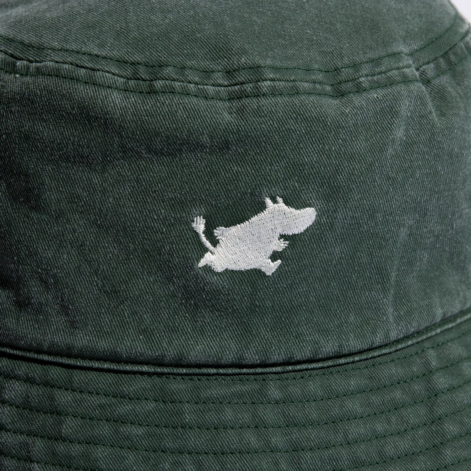 Moomin Classics Washed Denim Bucket Hat - Green