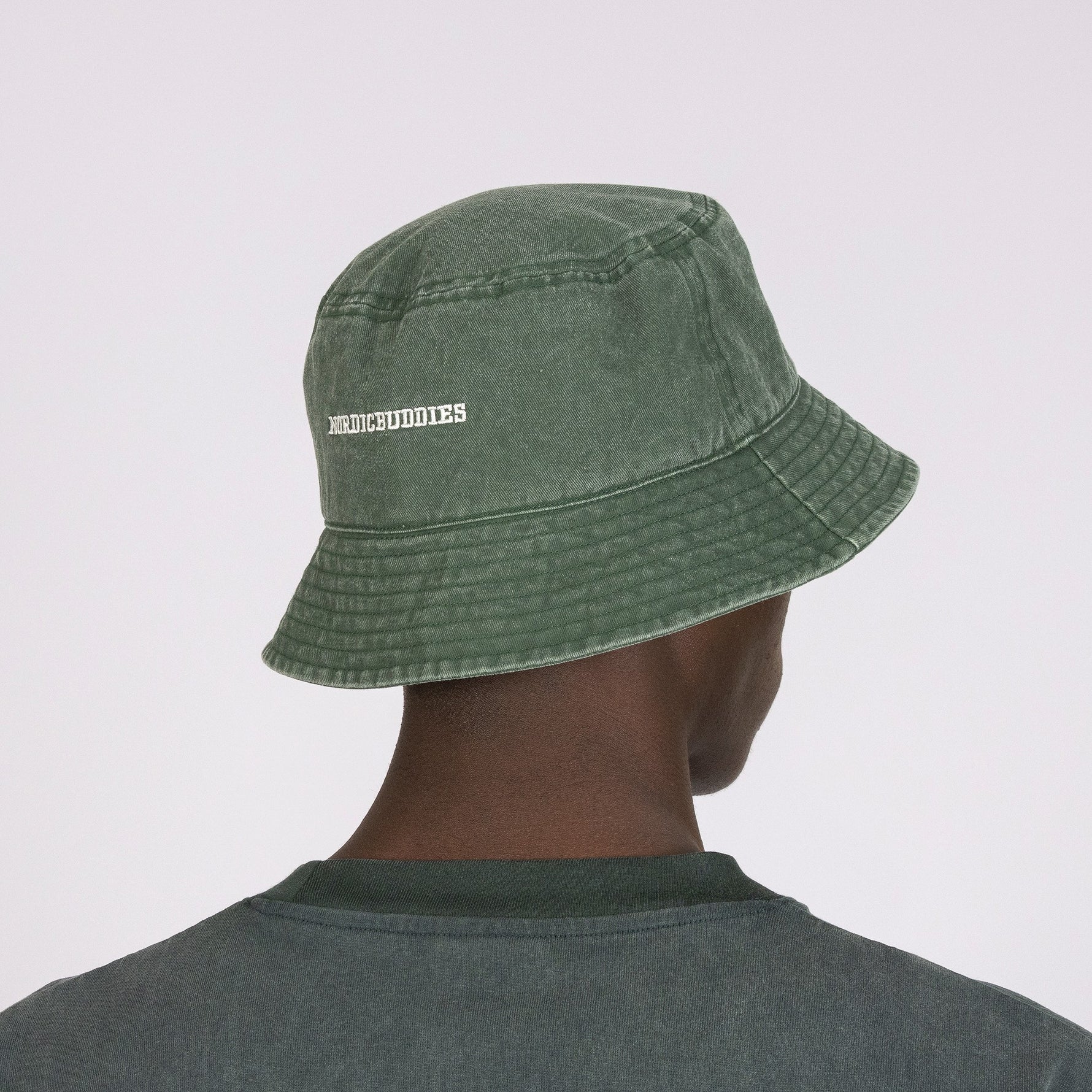 Moomin Classics Washed Denim Bucket Hat - Green