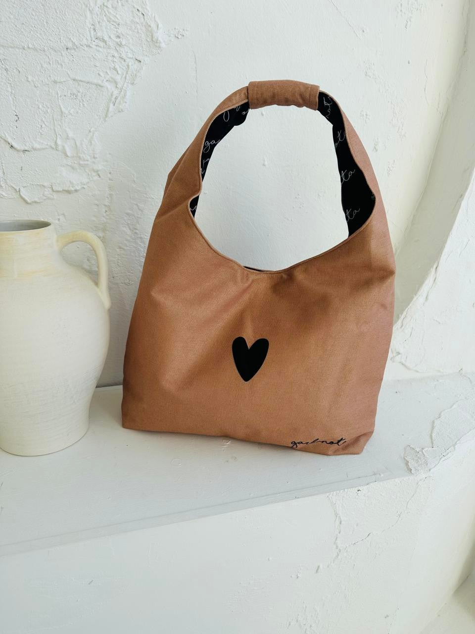Moon Bag Heart - Cream