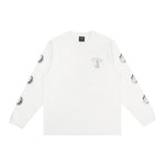 Novels Longsleeve Shirt With Cuffrib Unisex - White