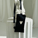Phone Bag Heart - Black