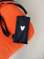 Phone Bag Heart - Black