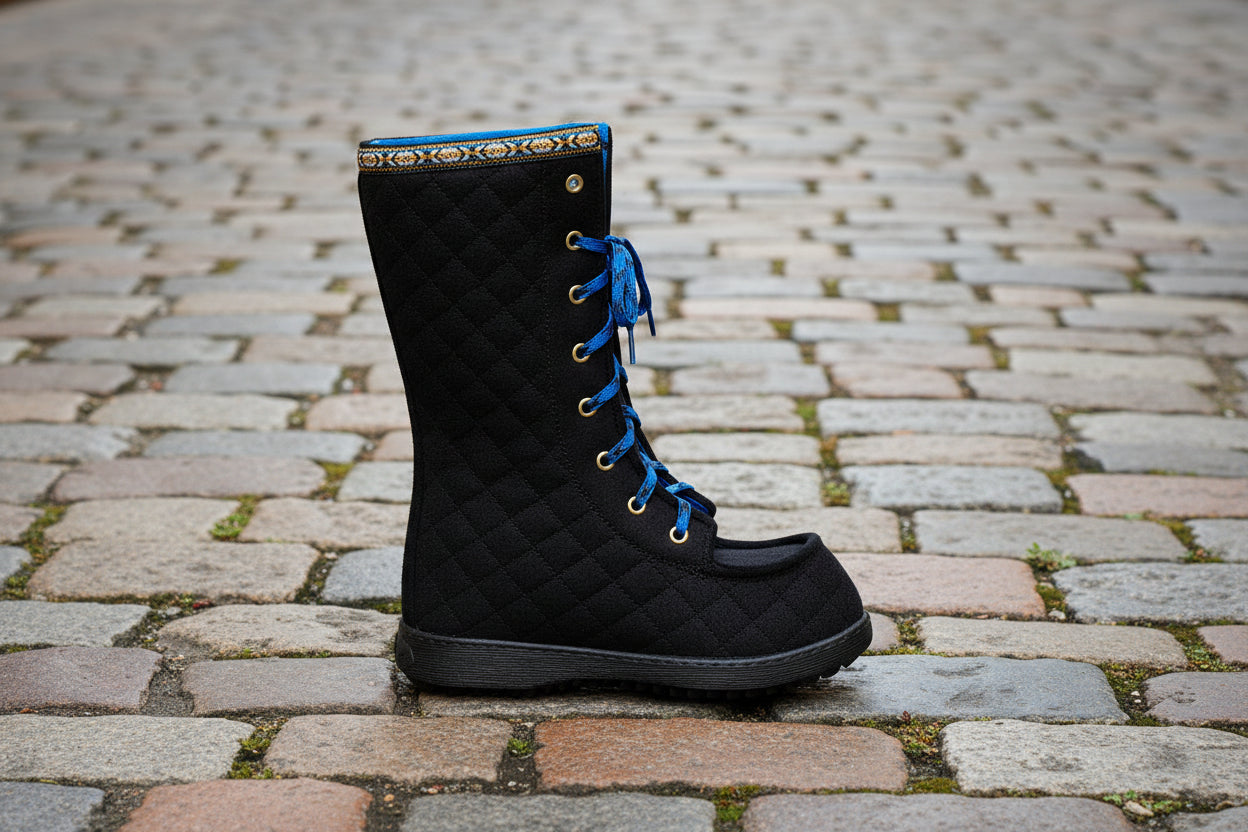 Polar Lobben Felt Boots - Black