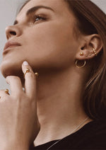 Pin Up Earrings - Gold