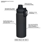 Moominpappa Thermal Everyday Bottle - Navy
