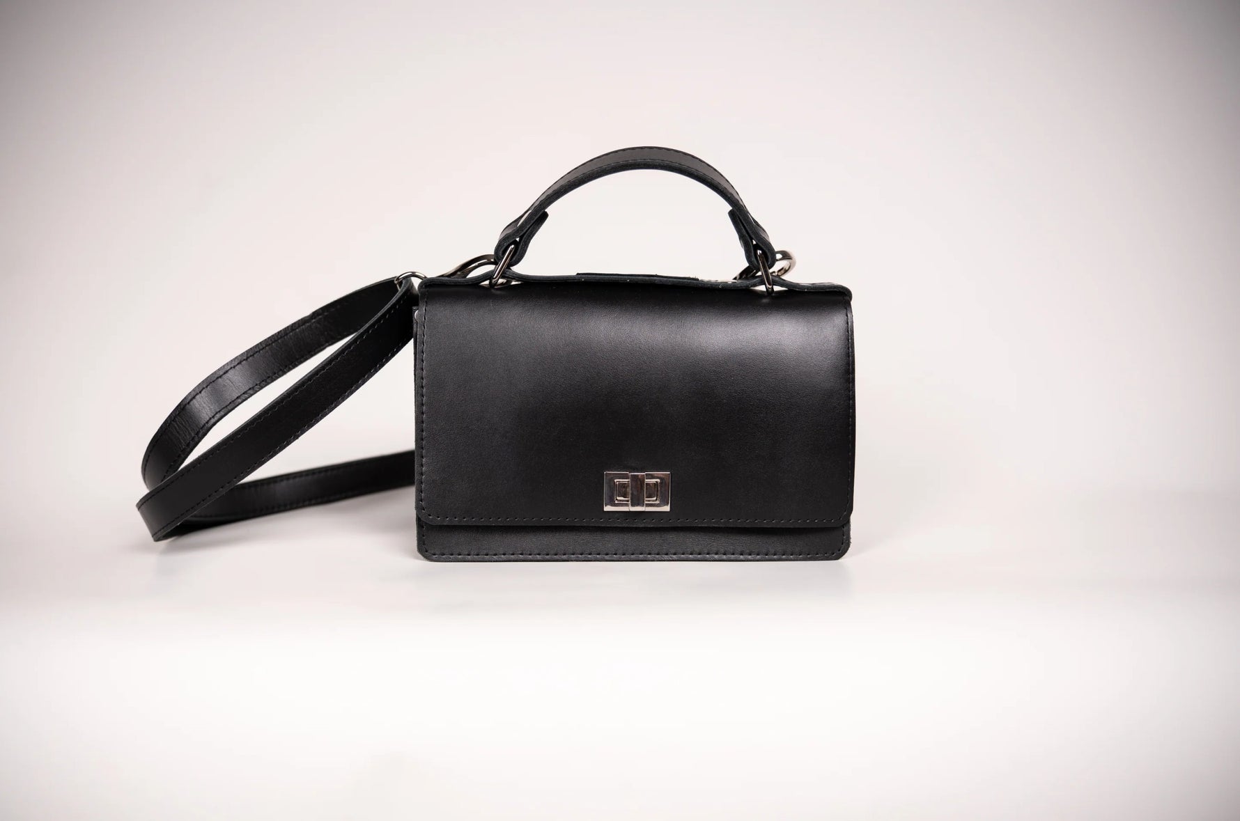 Small Briefcase Handbag - Black