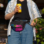 Spacious Water-Resistant Waist Bag - Tropics