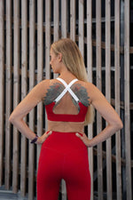 Sports Bra 'Cute Cranberry' Red