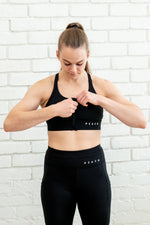 Sports Bra 'Zipper Heaven' Black