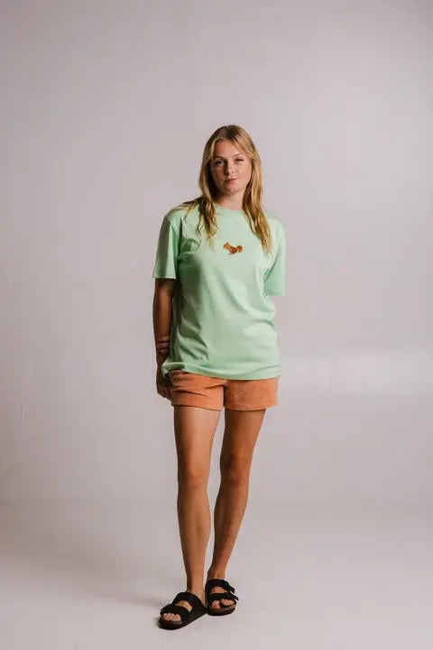 Squirrel Heavy T-shirt - Light Green