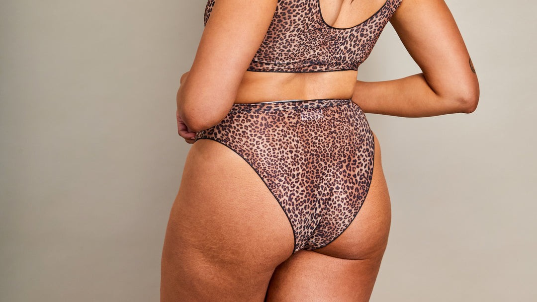 Tan Through Long Sleeve Bikini Set - Mini Feline