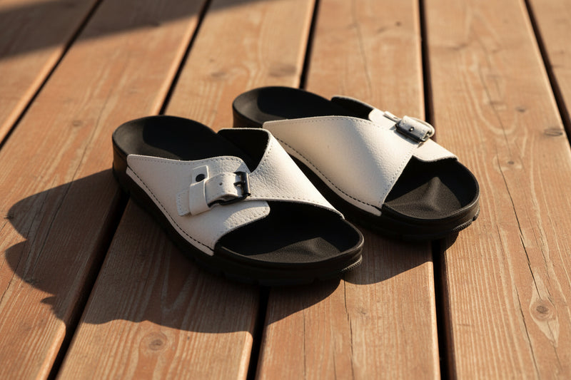 TOKU Rome Vegan Sandals - White