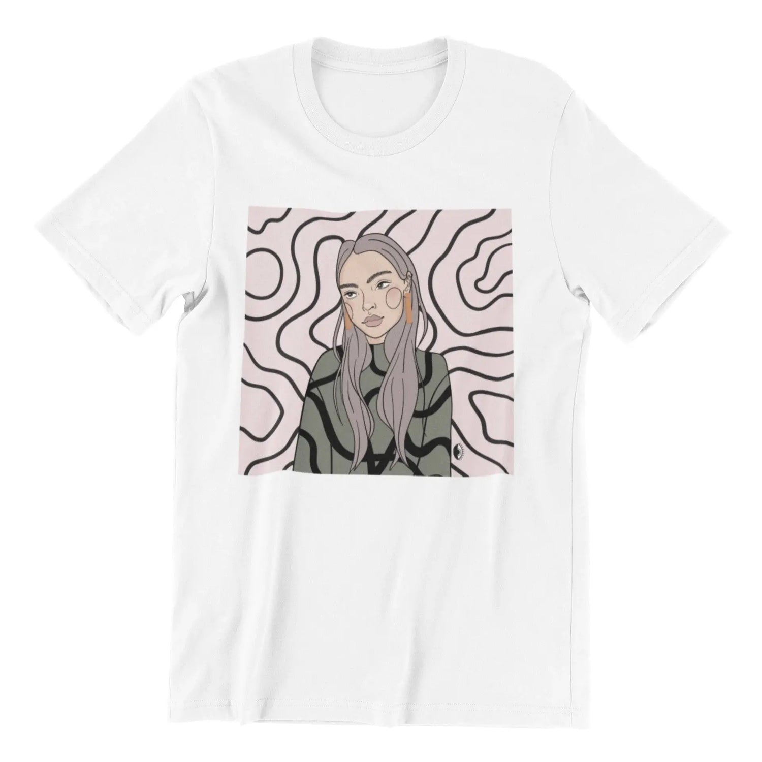 Unisex Organic Cotton T-shirt with Illustration - Decision
