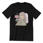 Unisex Organic Cotton T-shirt with Illustration - Hang In There