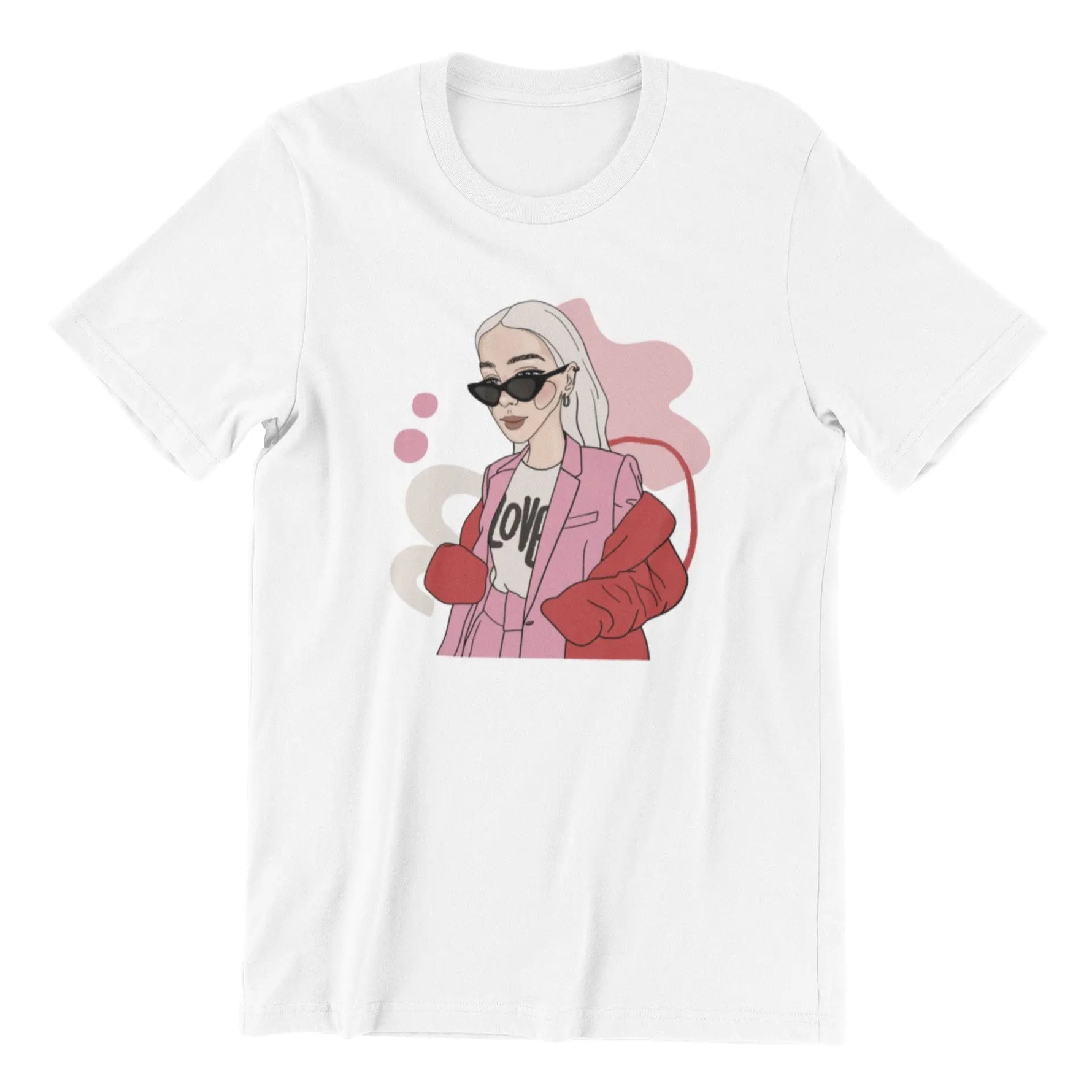 Unisex Organic Cotton T-shirt with Illustration - Love Bites