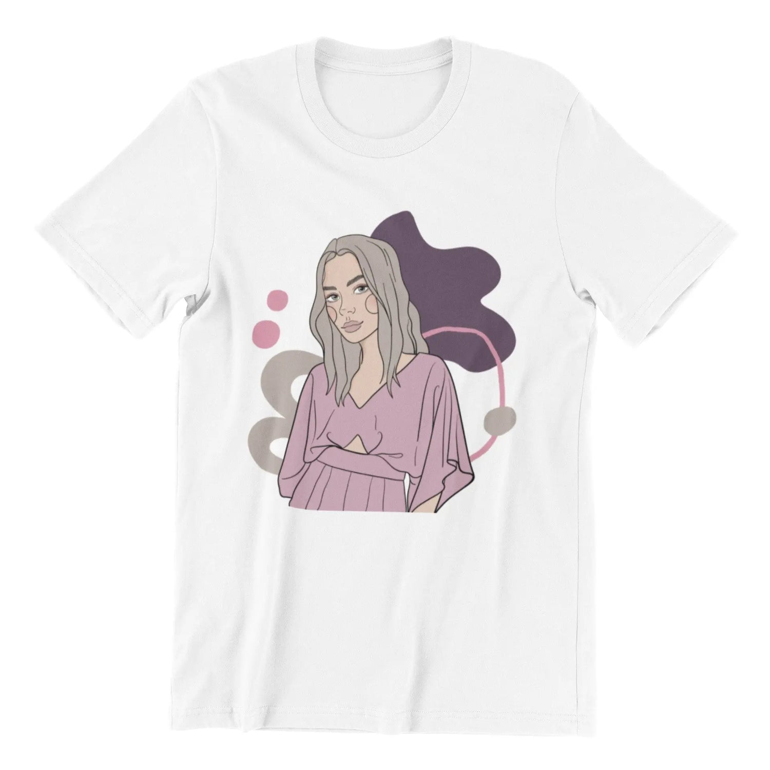 Unisex Organic Cotton T-shirt with Illustration - One-Woman Show